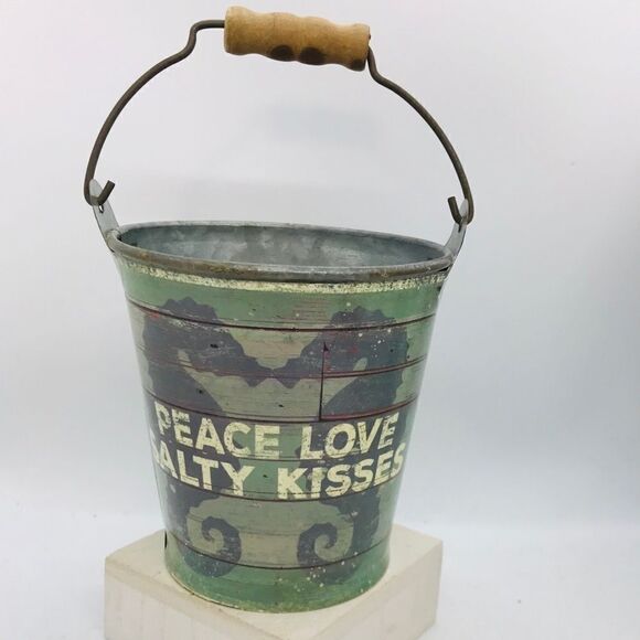 Coastal Decor Peace Love Seahorse Nautical Primitives by Kathy NWT - Picture 7 of 7